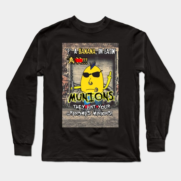 Munions Anti Banana Long Sleeve T-Shirt by tonyzaret